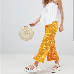 ASOS pants with ruffle hem